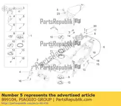 Aqui você pode pedir o quadra em Piaggio Group , com o número da peça 899104: