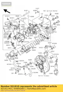 Kawasaki 921911403 tubo, l = 55 - Lado inferior