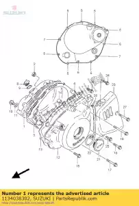 Suzuki 1134038302 os?ona, sprz?g?o - Dół