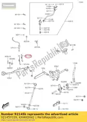 Here you can order the spring,brake pedal kvf300ccf from Kawasaki, with part number 92145Y039: