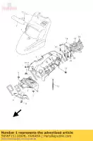 5WWF151100P8, Yamaha, guardabarros delantero lnmr yamaha cw bws cwl 50, Nuevo