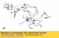 30734MCSG01, Honda, cord, high tension(4) honda st 1300 2002 2003 2004 2006 2007 2008 2009 2010, New