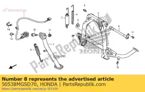 honda 50538MGSD70 gancio, molla del supporto principale - Il fondo