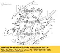 95934100BR, Piaggio Group, rechter onderstaartgedeelte     , Nieuw