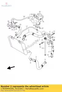 suzuki 1785944G00 protector, radia - Lado inferior