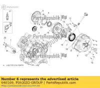 640169, Piaggio Group, wirnik kpl. aprilia  dorsoduro shiver zd4rab00, zd4rad00 zd4rag00 zd4sm000, zd4sma00, zd4smc00, zd4smc01 750 2007 2008 2009 2010 2011 2012 2013 2014 2015 2016, Nowy