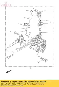 yamaha B91137500000 corps de papillon assy - La partie au fond