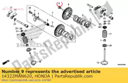 Aquí puede pedir perno, golpe especial, 7x9. De Honda , con el número de pieza 14322MAN620: