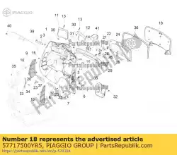 Tutaj możesz zamówić gep? Ckfachklappe od Piaggio Group , z numerem części 57717500YR5: