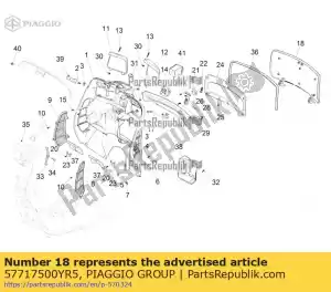 Piaggio Group 57717500YR5 gep?ckfachklappe - Dół