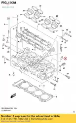 Here you can order the guide,valve os from Suzuki, with part number 1111515H70: