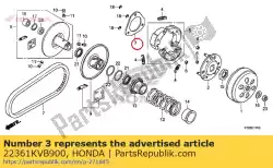 Here you can order the plate, clutch side from Honda, with part number 22361KVB900: