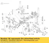 6018835, Piaggio Group, goupille et support d'amortisseur sx gilera piaggio fuoco mp mp3 mp3 350 maxi sport zapm75100 zapm860x, zapta10w zapm86100, zapm86101 zapm86200, zapm86202 zapta0100 zapta10x zapta1100, zapta19l zapta1200 zapta1200, zapta1201 zapta1202 zapta1202, zapta1204 zapta130 zapta2100 zaptd1102,  zaptd, Nouveau