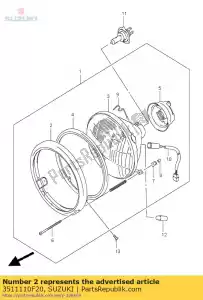 Suzuki 3511110F20 aro assy - Lado inferior