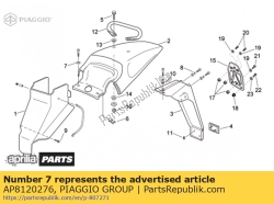 Aprilia AP8120276, Sluitring 6x20x3, OEM: Aprilia AP8120276