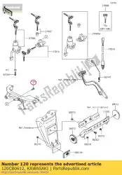 Qui puoi ordinare bullone-presa, 6x12 zr1000b7f da Kawasaki , con numero parte 120CB0612: