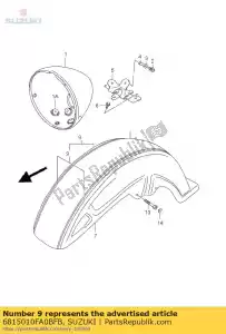 Suzuki 6815010FA0BFB tape set vl1500 - Bottom side