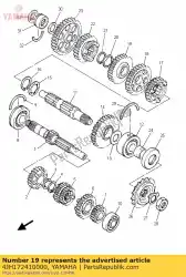 versnelling, 4e wiel (28t) van Yamaha, met onderdeel nummer 4JH172410000, bestel je hier online: