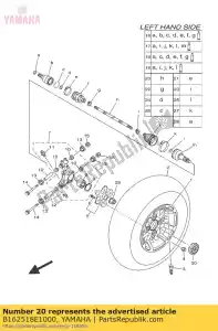 yamaha B162518E1000 arbre - La partie au fond