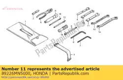 Here you can order the spanner, 14x17 from Honda, with part number 89226MN5000: