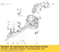 433361, Aprilia, guarnizione della valvola di aspirazione del carburante, Nuovo