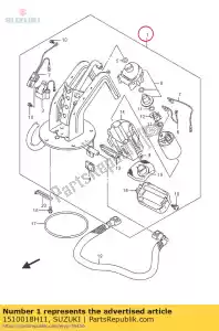 Suzuki 1510018H11 zespó? pompy, paliwo - Dół