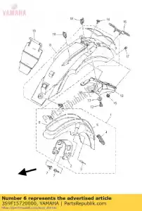 yamaha 3S9F15720000 graphic, front fender 2 - Bottom side