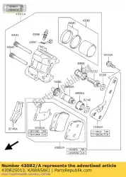 Tutaj możesz zamówić klocki hamulcowe fr, lh ksf400-a1 od Kawasaki , z numerem części 43082S013: