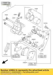 kawasaki 43082S013 klocki hamulcowe fr, lh ksf400-a1 - Dół