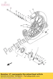 yamaha 942201414300 tubo (3l8) - Lado inferior