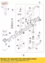 veer 140-225 (62) d = 14,5 van KTM, met onderdeel nummer 91210035SA, bestel je hier online: