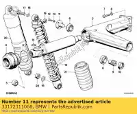 33172311068, BMW, perno di articolazione bmw  750 1000 1100 1984 1985 1986 1987 1988 1989 1990 1991 1992 1993 1994 1995 1996 1997, Nuovo