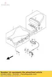 Qui puoi ordinare cavo, blocco sedile da Suzuki , con numero parte 4528013A01: