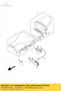 suzuki 4528013A01 cavo, blocco sedile - Il fondo