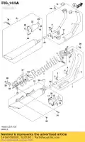 1416039G00, Suzuki, tuyau comp, exh r suzuki  c vl vz 800 2009 2010 2011 2012 2014 2015 2016 2017 2018 2019, Nouveau