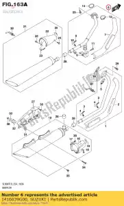 suzuki 1416039G00 pipe comp,exh r - Bottom side