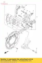 Ici, vous pouvez commander le vis à tête fraisée auprès de Yamaha , avec le numéro de pièce 901510607900: