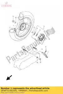 yamaha 5RWF53382000 ruota fusa, posteriore - Il fondo