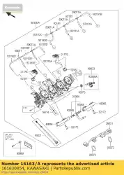 Here you can order the throttle-assy from Kawasaki, with part number 161630854: