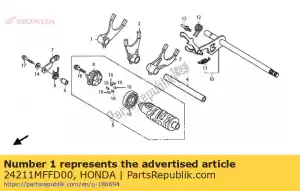 Honda 24211MFFD00 widelec, r zmiana biegów - Dół
