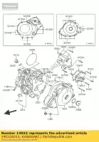 14032S013, Kawasaki, couvercle-embrayage kawasaki klv 1000, Nouveau