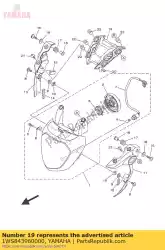 Qui puoi ordinare parabrezza da Yamaha , con numero parte 1WS843960000: