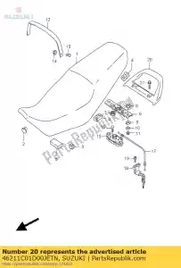 Suzuki 46211C01D00JETN alça, garupa - Lado inferior