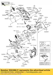 Ici, vous pouvez commander le capot, aileron, rh, p. F. S. Whi auprès de Kawasaki , avec le numéro de pièce 55028044740X: