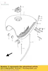 Ici, vous pouvez commander le emblème auprès de Suzuki , avec le numéro de pièce 6811148E40HM3: