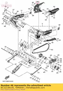 yamaha BC32238100 cubierta 1 - Lado inferior