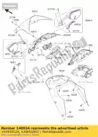 140930029, Kawasaki, cubierta, espejo, rh kawasaki zx10r ninja j k anniversary edition zx 10r abs 1000 , Nuevo