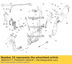 Aprilia 2B003577, Dekkingssteun, OEM: Aprilia 2B003577