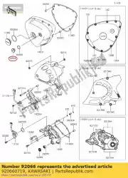 plug, deksel ej800acfa van Kawasaki, met onderdeel nummer 920660719, bestel je hier online: