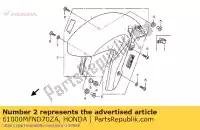61000MFND70ZA, Honda, jeu d'ailes, fr. (wl) * typ honda cbf  a cb ra cbr fireblade rr r f fa cb1000ra 1000 , Nouveau